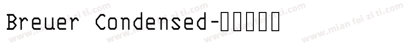 Breuer Condensed字体转换